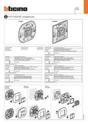 Bticino Livinglight ZigBee L4589N Manual Del Usuario