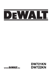 DeWalt DW722KN Traducido De Las Instrucciones Originales