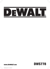 DeWalt DWS778-LX Traducido De Las Instrucciones Originales