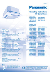 Panasonic CS-F43DB4E5 Instrucciones De Operación