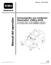 Toro TimeCutter Z380 Manual Del Operador