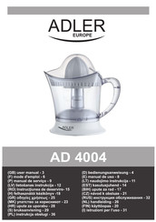 Adler europe AD 4004 Manual De Uso