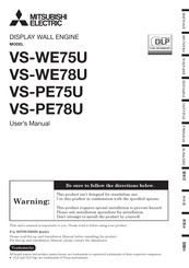 Mitsubishi Electric VS-PE75U Manual Del Usuario