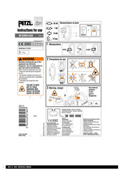 Petzl 1023919 Instrucciones De Uso