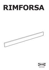 IKEA RIMFORSA Manual De Instrucciones