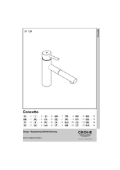 Grohe CONCETTO 31 129 Manual Del Usuario