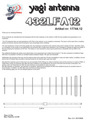 Eantenna 432LFA12 Manual Del Usuario