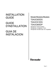 Thermador T24UC905DP Guia De Instalacion