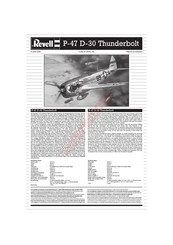 REVELL P-47 D-30 Thunderbolt Manual De Instrucciones