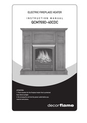 decorflame QCM769D-40CDC Manual De Instrucciones