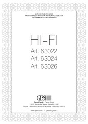 Gessi HI-FI Manual Del Usuario