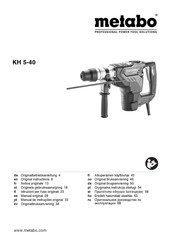 Metabo KH 5-40 Manual Original