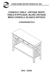 Linon 826299AWHT01U Instrucciones De Montaje