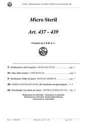 CBM Micro Steril 437 Instrucciones De Uso