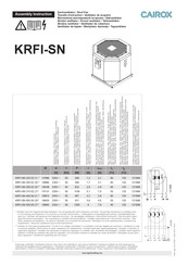 CAIROX KRFI-SN Serie Manual De Instrucciones