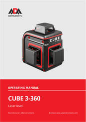 ADA INSTRUMENTS CUBE 3-360 Manual Del Usuario