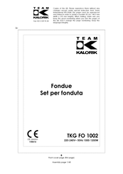 Team kalorik TKG FO 1002 Manual De Instrucciones