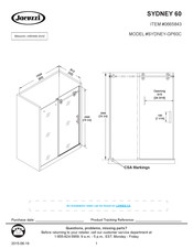 Jacuzzi SYDNEY-GP60C Manual De Instrucciones