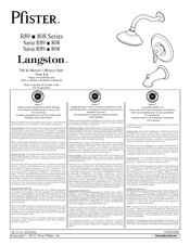 Pfister Langston R89 Serie Manual Del Usuario