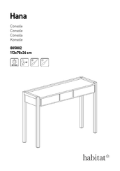 Habitat Hana 805802 Manual De Instrucciones