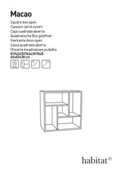 Habitat Macao Manual De Instrucciones