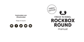 FRESH'N REBEL ROCKBOX ROUND Manual De Instrucciones