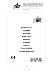 Team International TEAM WK 38.1 Manual De Instrucciones