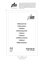 Team International TEAM KM 40 Manual De Instrucciones