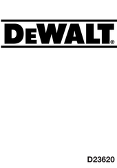 DeWalt D23620 Manual Del Usuario