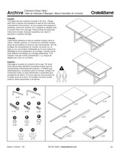 Crate&Barrel Archive Guia De Inicio Rapido