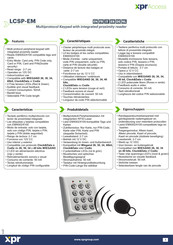 XPR Access LCSPM-EM-73C Manual De Instrucciones