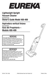 Eureka 400-409 Manual De Instrucciones