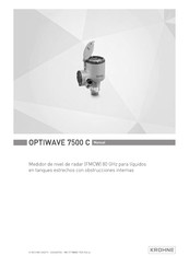 Krohne OPTIWAVE 7500 C Manual De Instrucciones