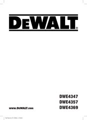 DeWalt DWE4369 Traducido De Las Instrucciones Originales