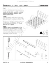 Crate&Barrel Tate Instrucciones De Montaje
