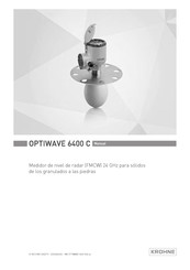 KROHNE OPTIWAVE 6400 C Manual De Instrucciones