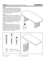 Crate&Barrel Walton Guia De Inicio Rapido