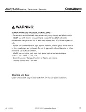 Crate&Barrel Jenny Lind Manual De Instrucciones