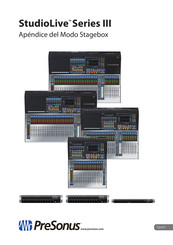 PRESONUS StudioLive 32SC Manual De Instrucciones