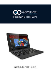 Goclever INSIGNIA 2 1010 WIN Guia De Inicio Rapido