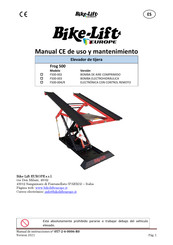 Bike-Lift F500-003 Manual De Uso Y Mantenimiento