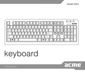 ACME KS03 Manual Del Usuario