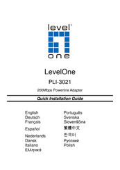LevelOne PLI-3021 Manual Del Usuario