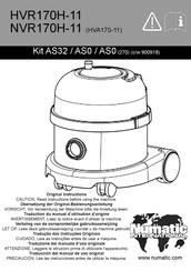 Numatic HVR170H-11 Traducción Del Manual De Uso Original