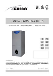 Sime ESTELLE B4 INOX BF TS Instrucciones De Instalación Y Mantenimiento