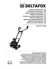 Deltafox DG-ETI 1540 Traducción Del Manual De Instrucciones Original