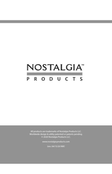 Nostalgia Products CLEC14AQ Instrucciones Y Recetas