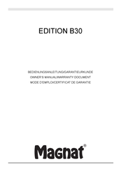 Magnat EDITION B30 Manual Del Usuario