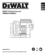 DeWalt DW0822LR Manual Del Usuario