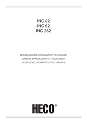 Heco INC 82 Manual Del Propietário